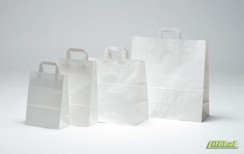 Ekologické papírové tašky s plochými uchy